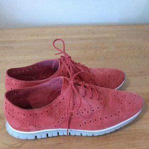 Cole Haan - ZeroGrand Suede Wing Tips, Sz 9.5